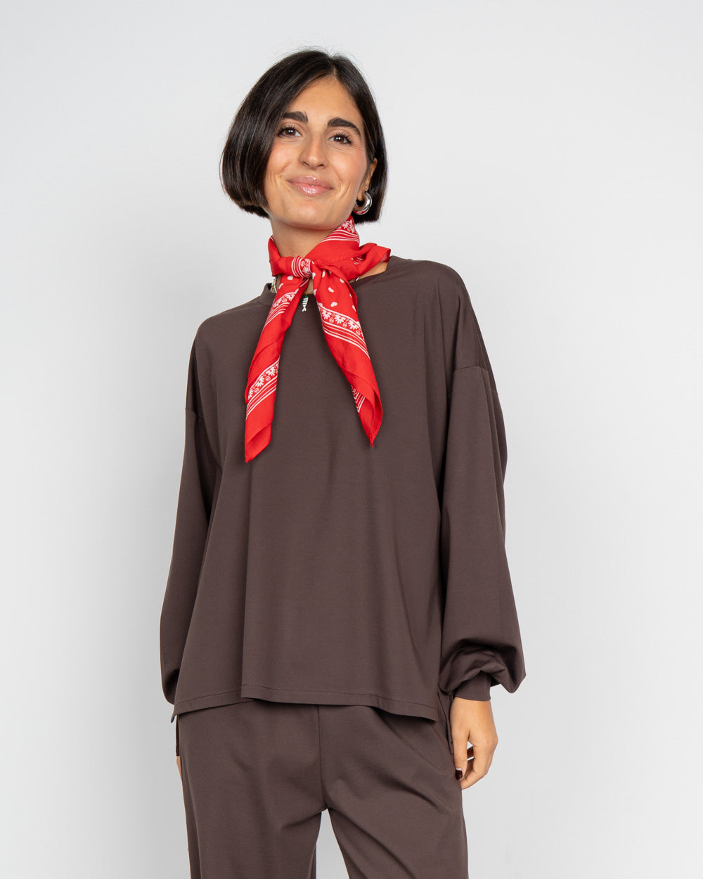 BLUSA EVELYN MARRONE