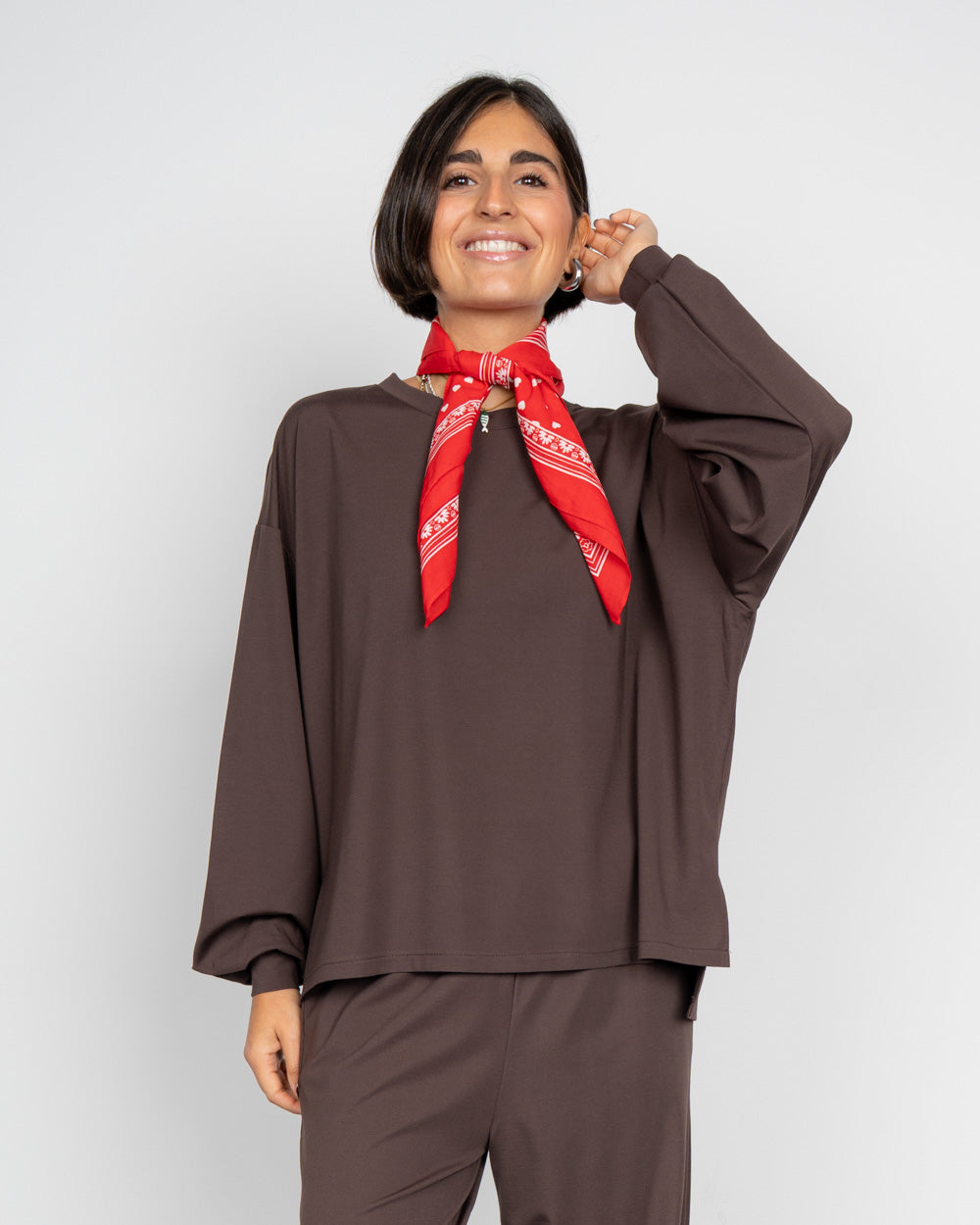 BLUSA EVELYN MARRONE