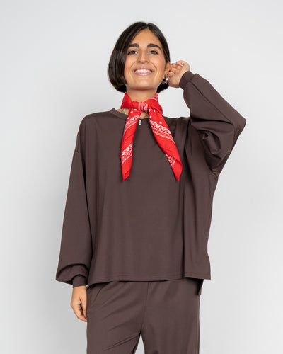 BLUSA EVELYN MARRONE