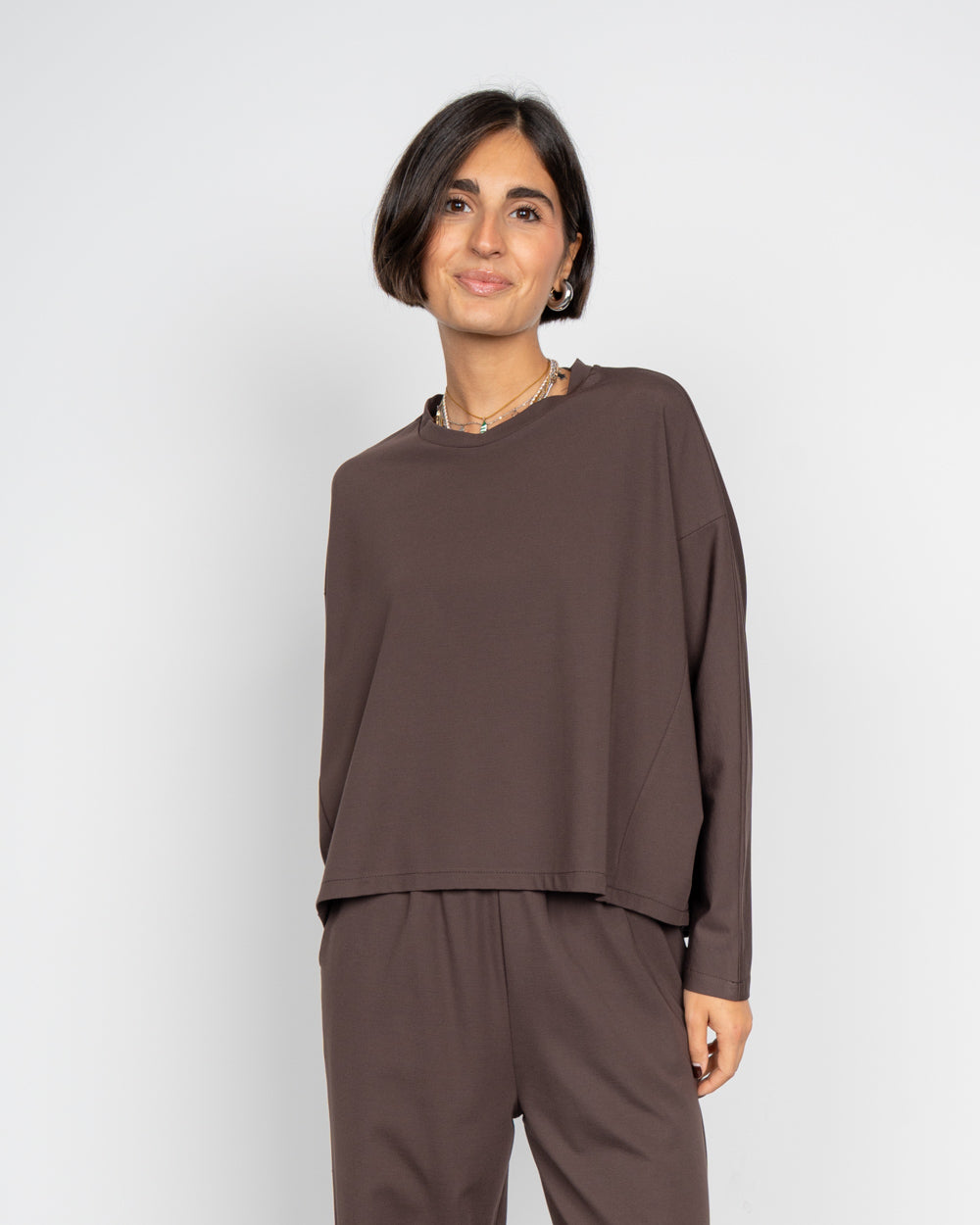 BLUSA ELLA MARRONE