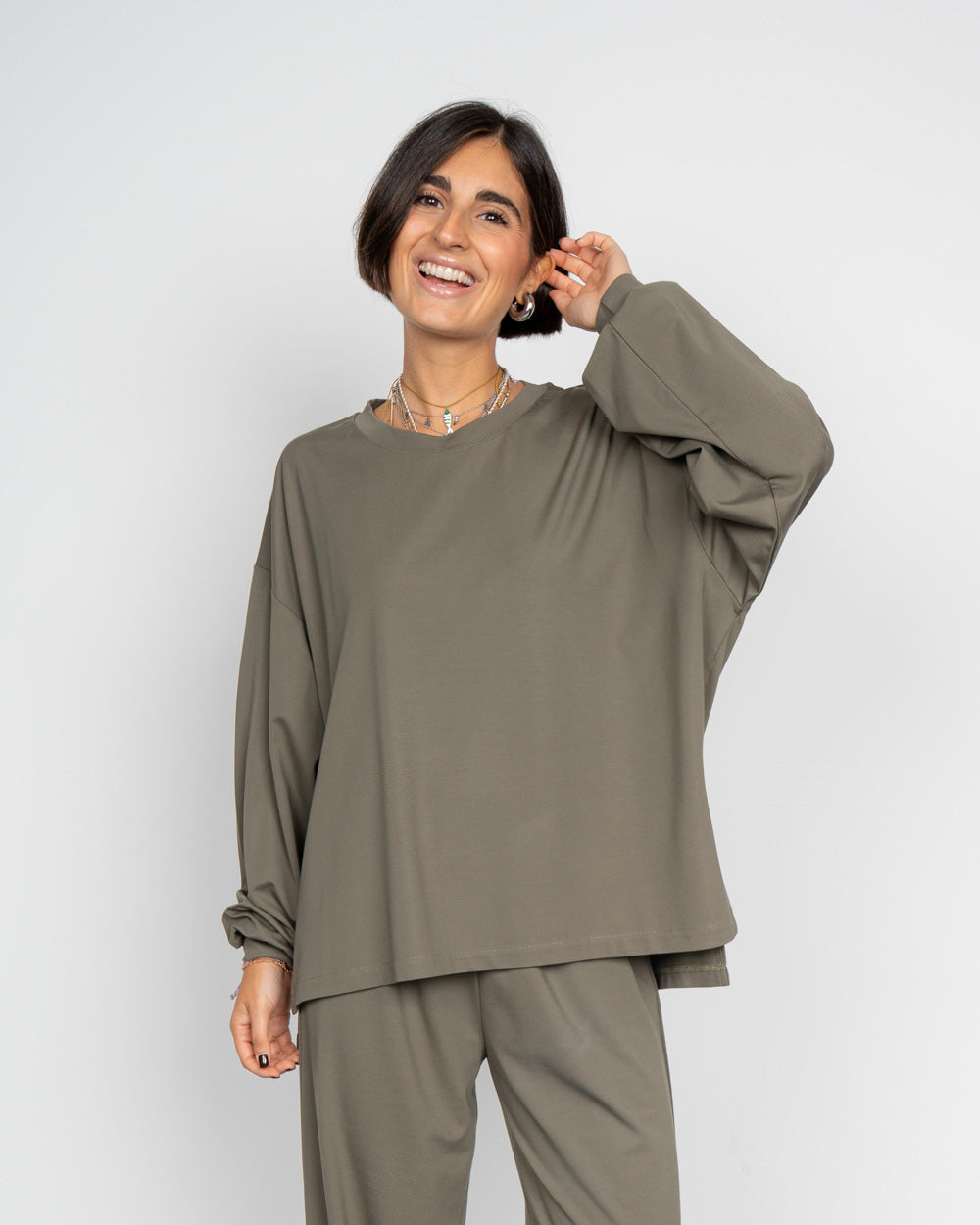 BLUSA EVELYN MILITARE