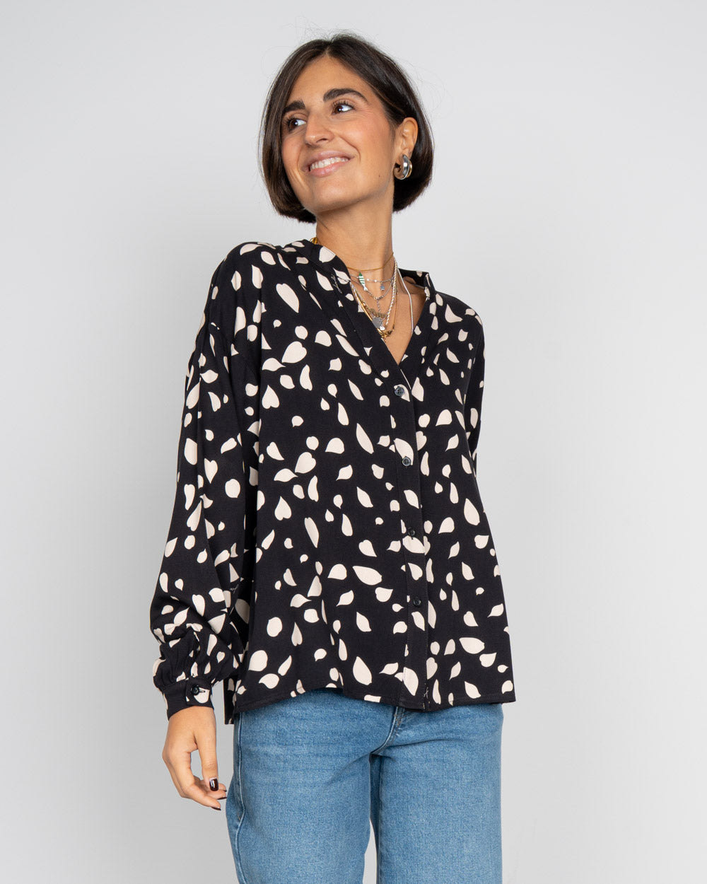 CAMICIA IDA FOGLIOLINE