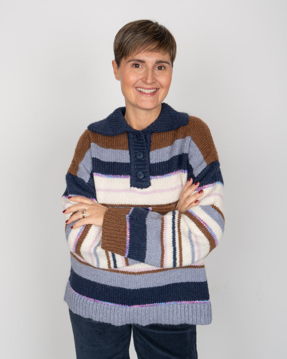 MAGLIONE RYE BLU MULTI