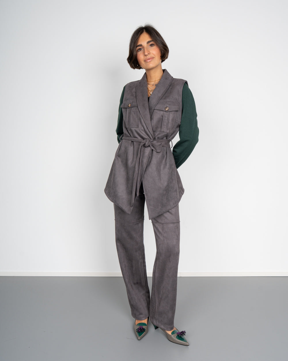 PANTALONE CHIARA GRIGIO