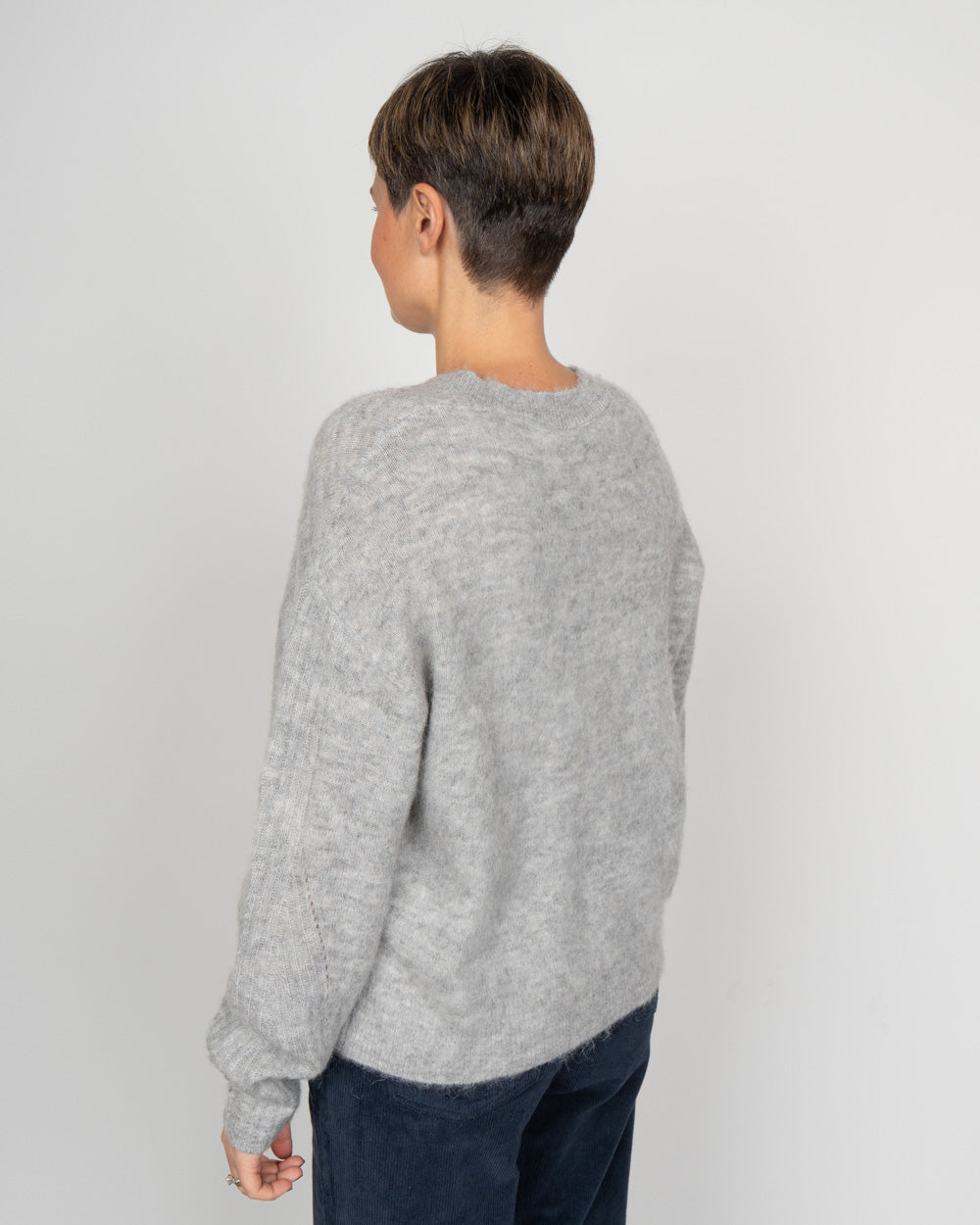 MAGLIONE LAYLA GRIGIO CHIARO