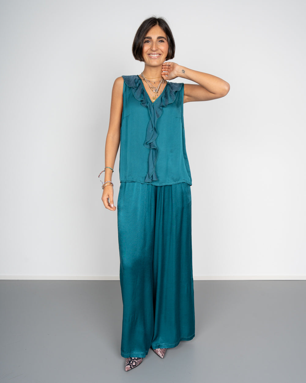 PANTALONE CLIO PETROLIO