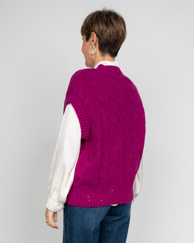 GILET FIAMMETTA CICLAMINO