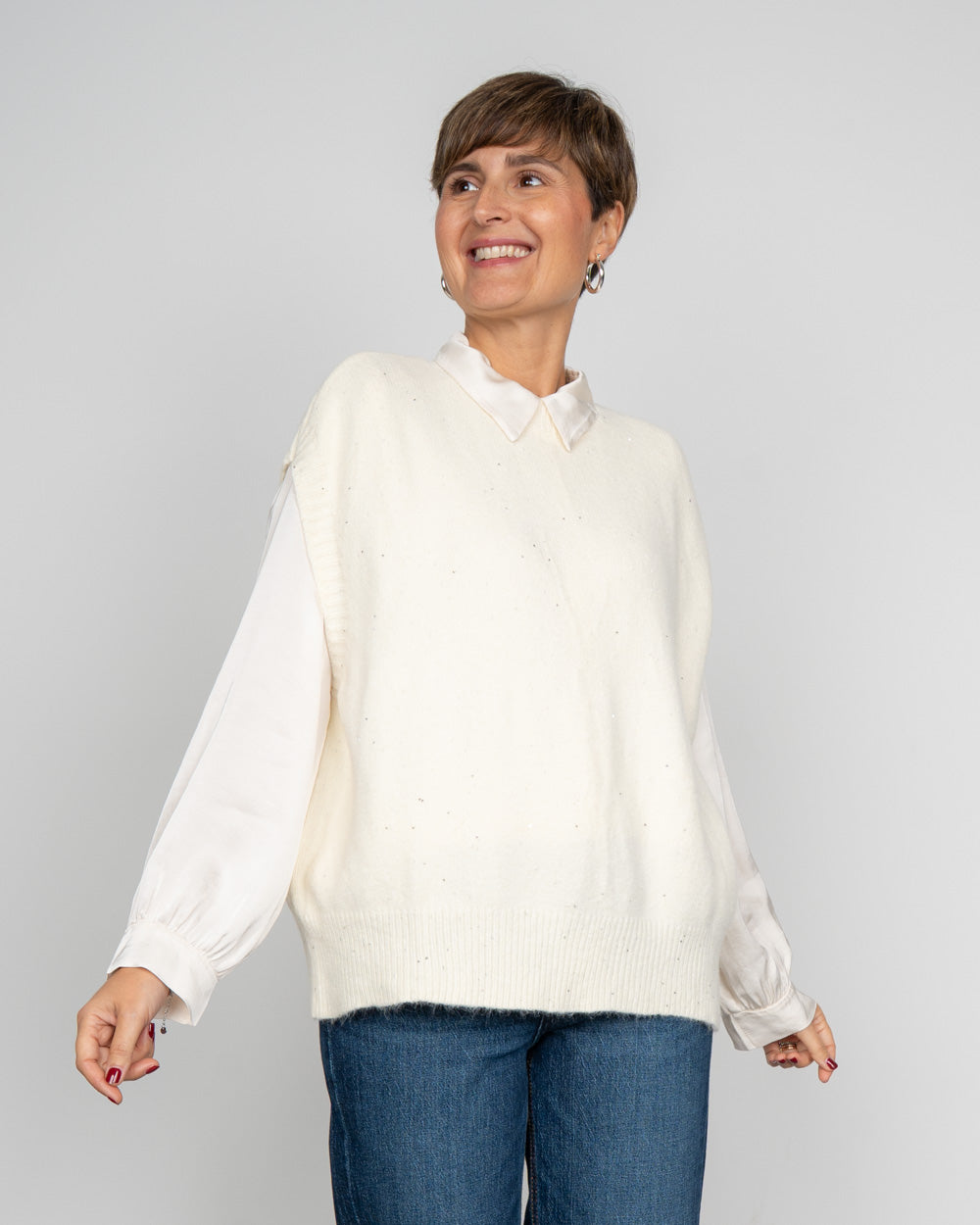 GILET DOROTEA PANNA
