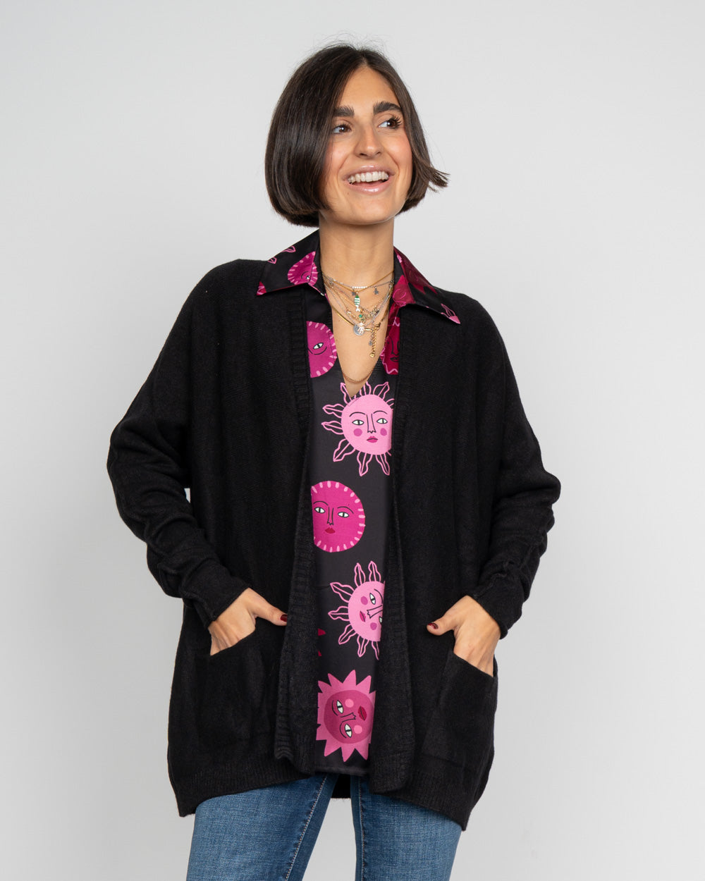 CARDIGAN GEORGY NERO