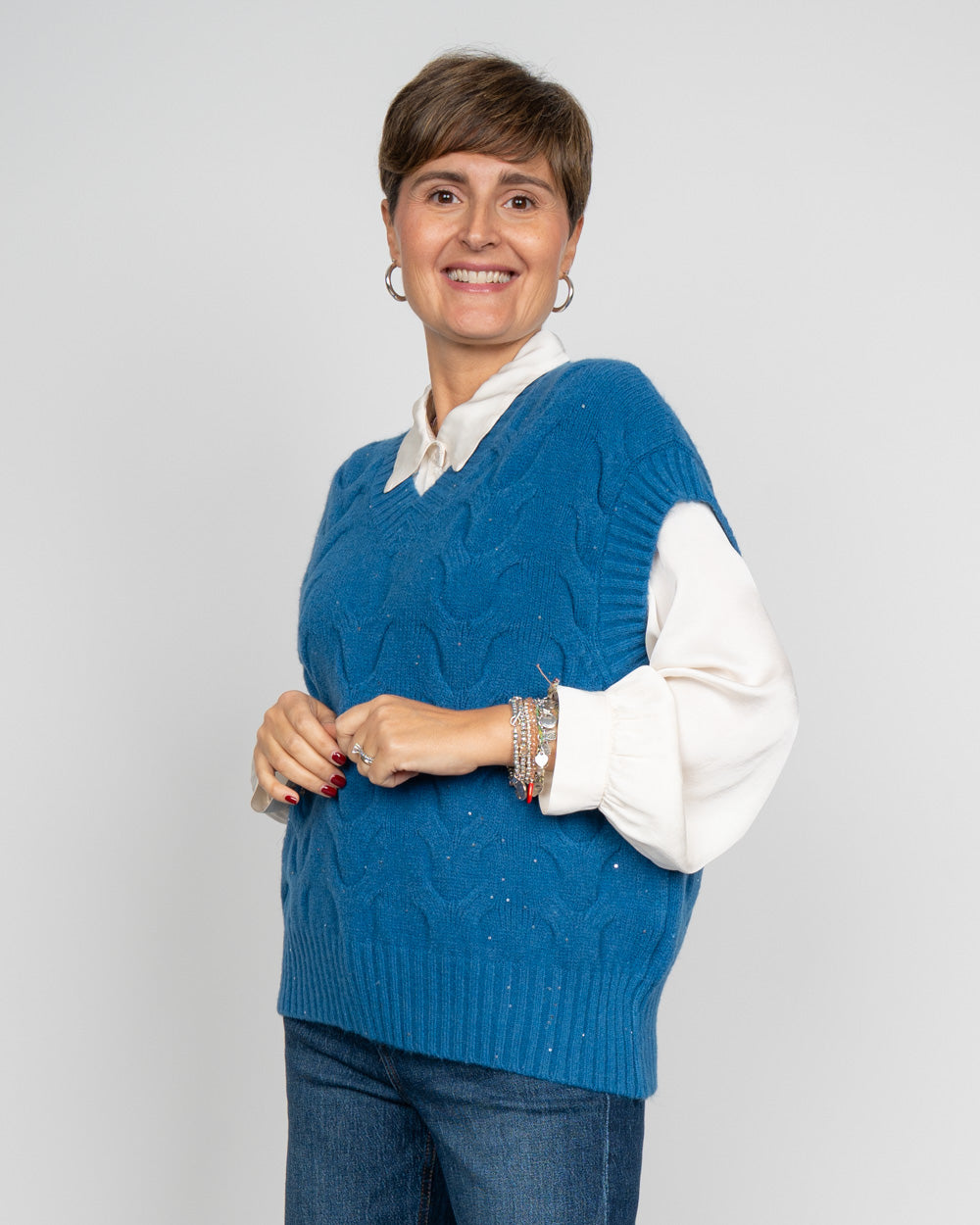 GILET FIAMMETTA CARTA DA ZUCCHERO