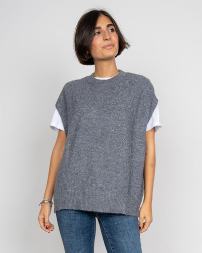 GILET DOROTEA GRIGIO
