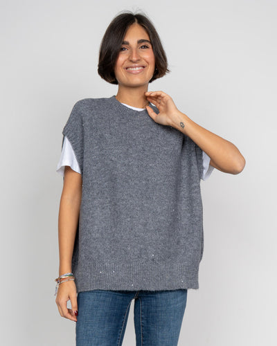 GILET DOROTEA GRIGIO