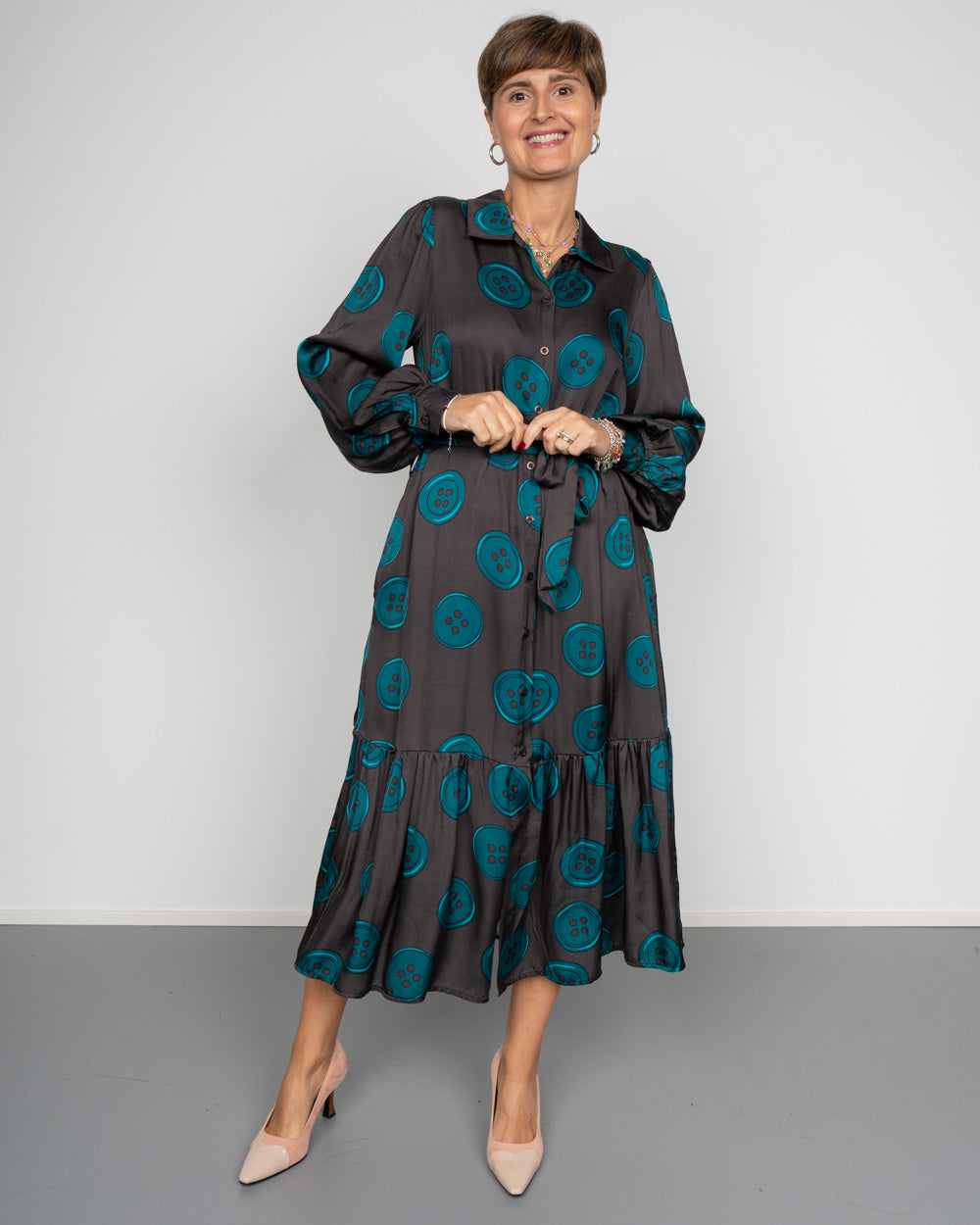 VESTITO MILVA BOTTONI GRANDE