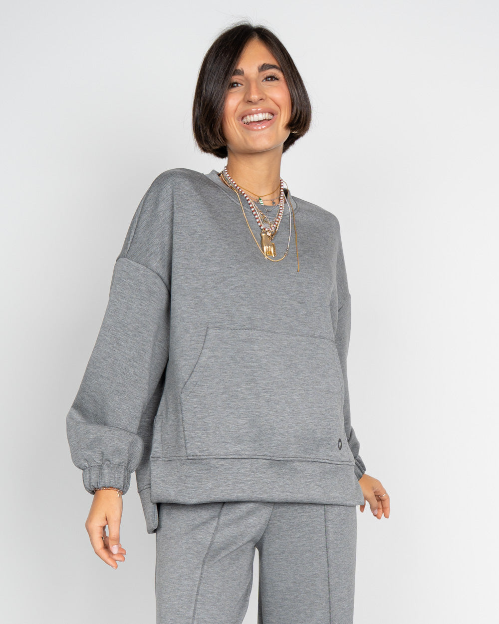 FELPA BRUXELLES GRIGIO