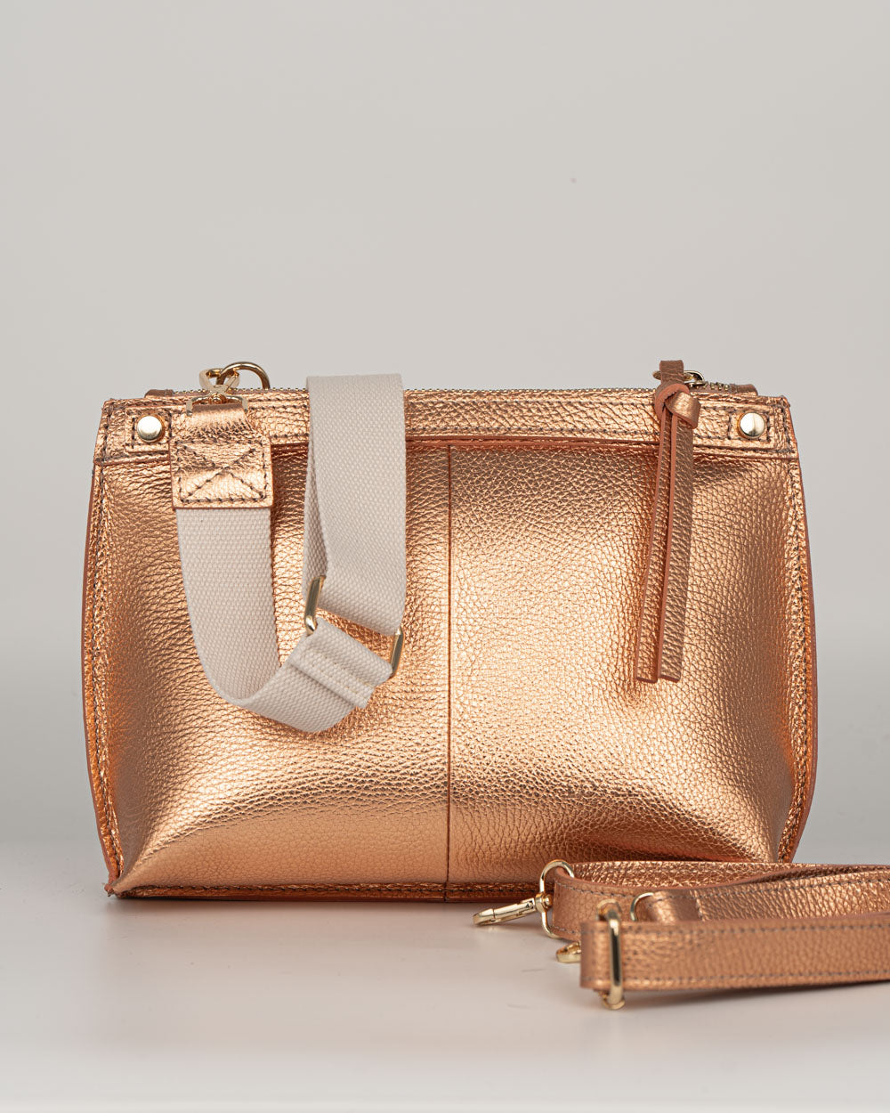 BORSA MINI SOFY SHINE ORO ROSA