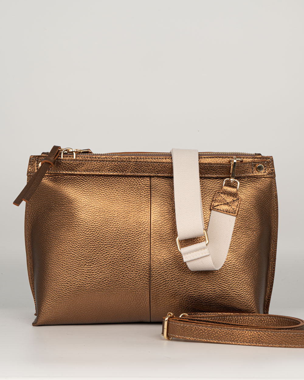 BORSA SOFY SHINE BRONZO