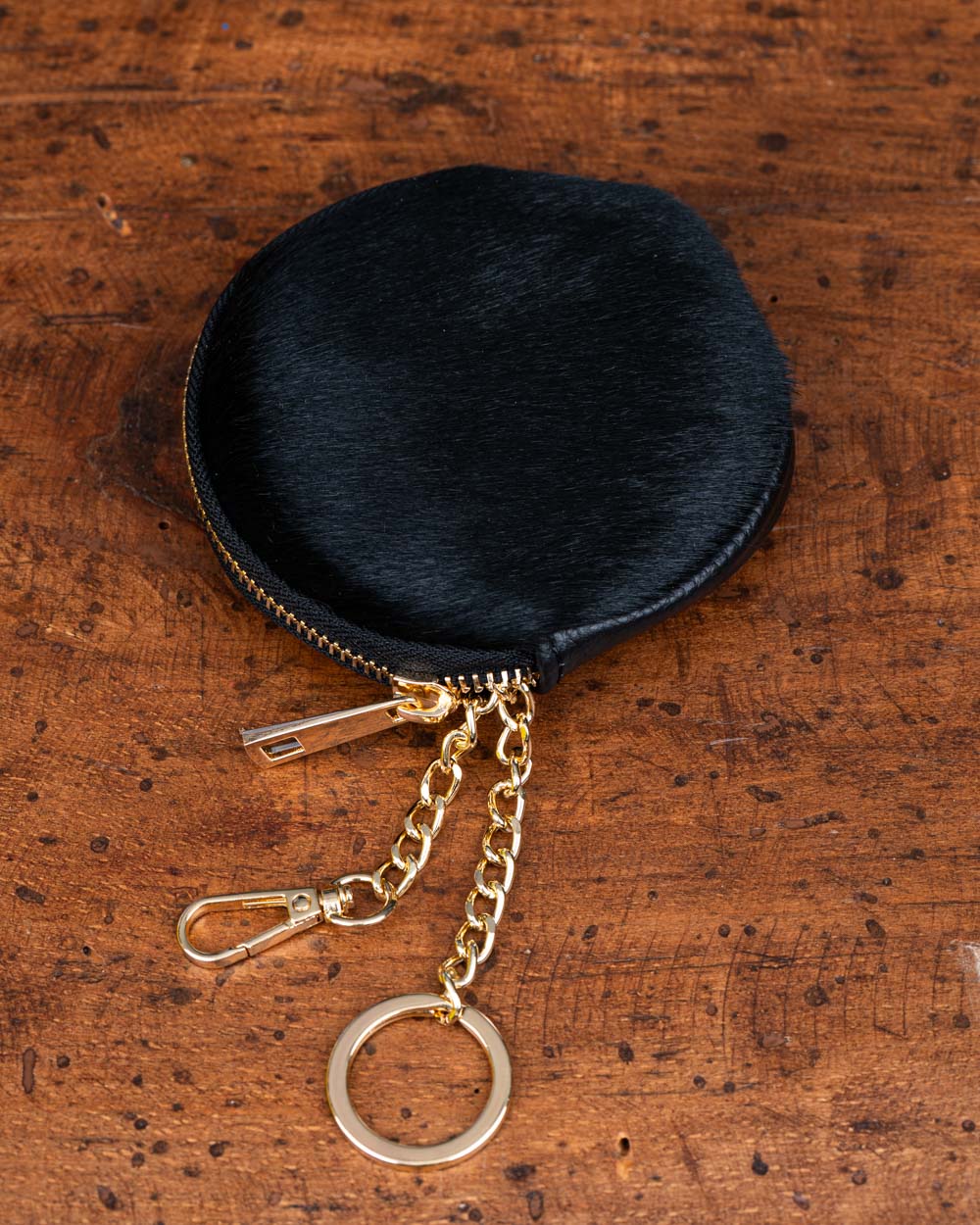 PORTAMONETE EVA CAVALLINO NERO