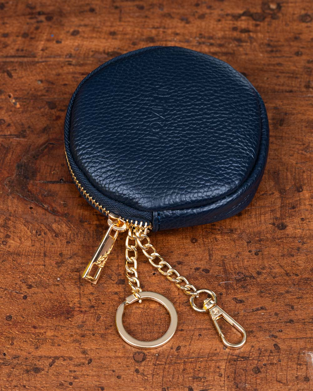 PORTAMONETE EVA PELLE BLU