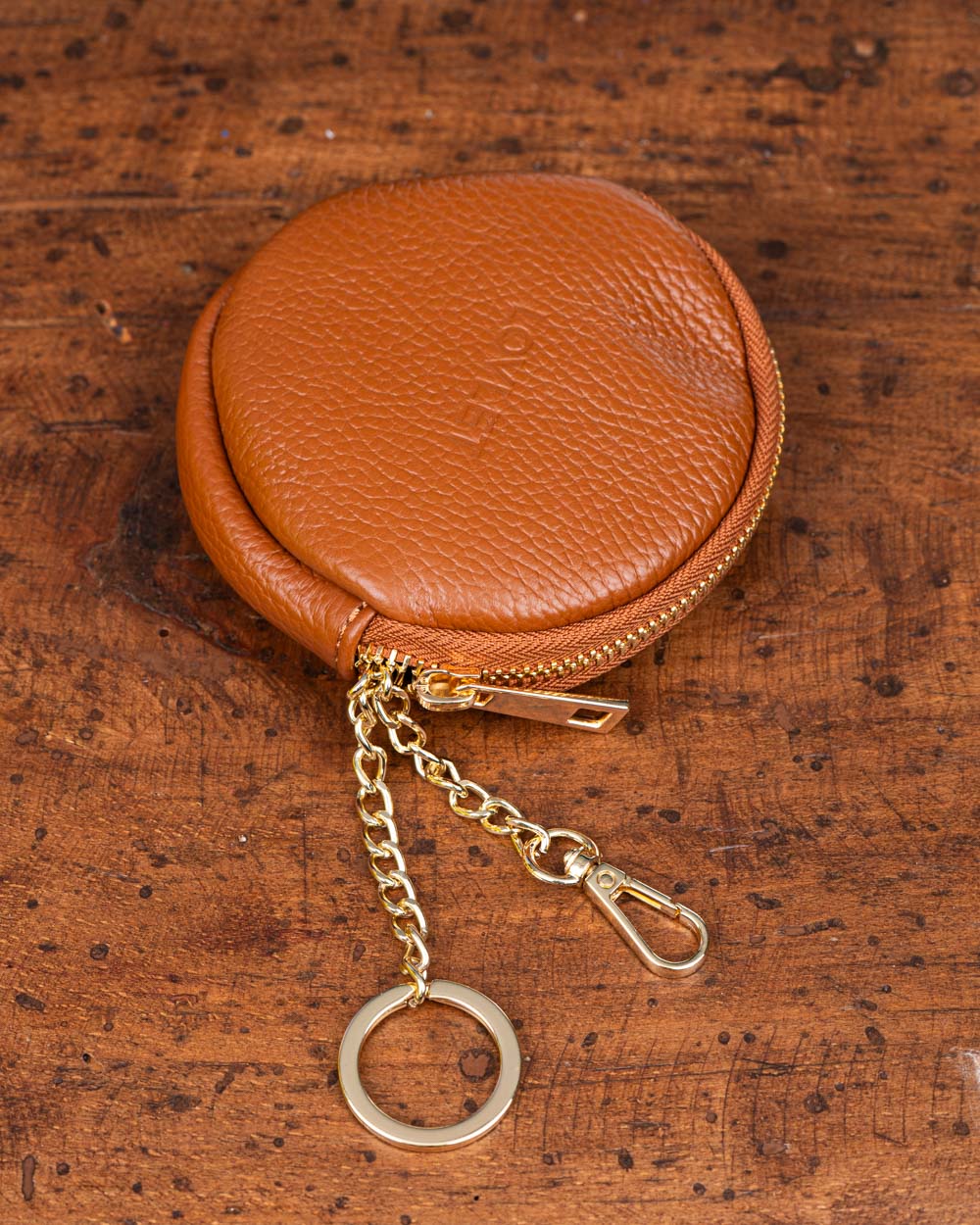 PORTAMONETE EVA PELLE CUOIO SCURO