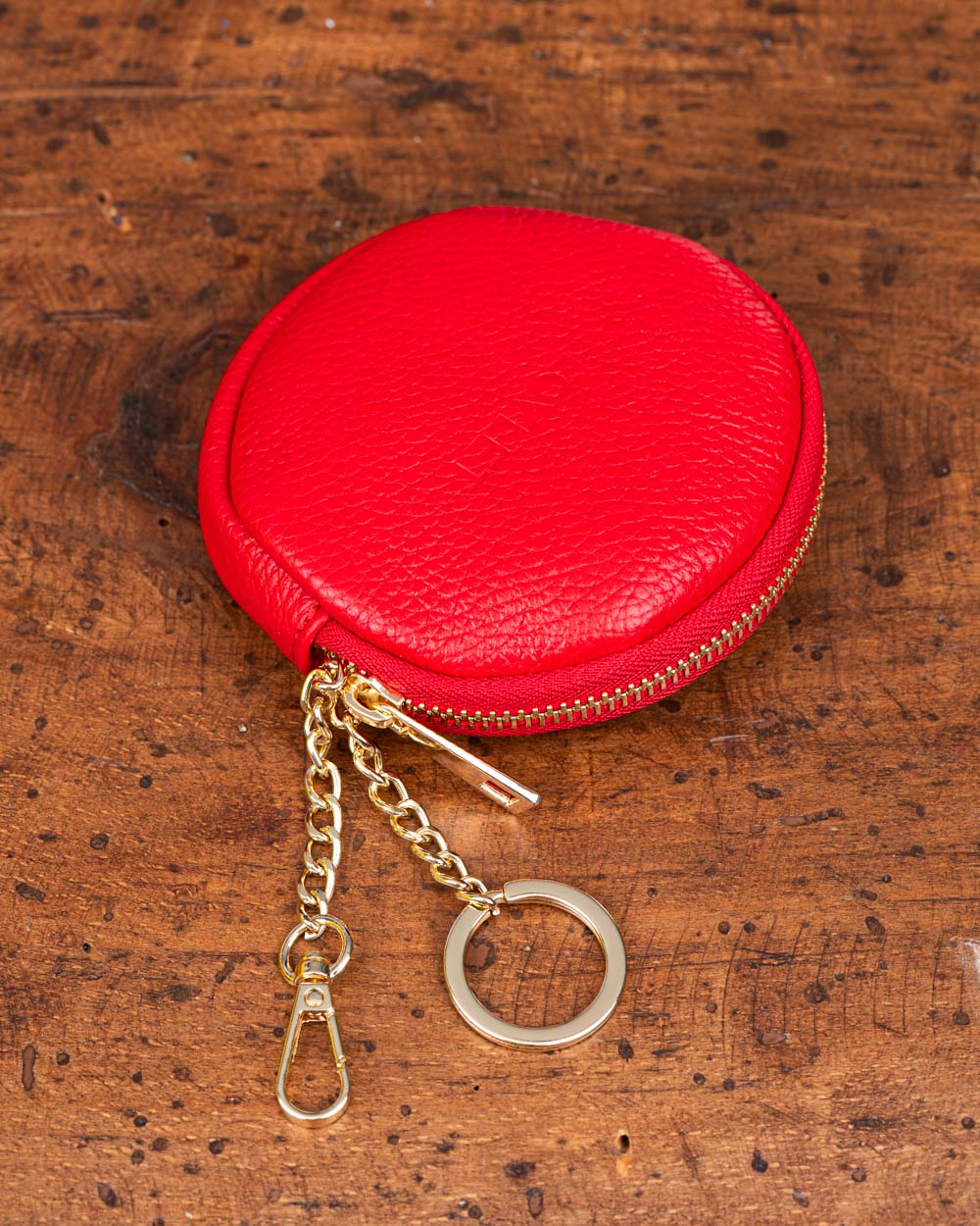 PORTAMONETE EVA PELLE ROSSO