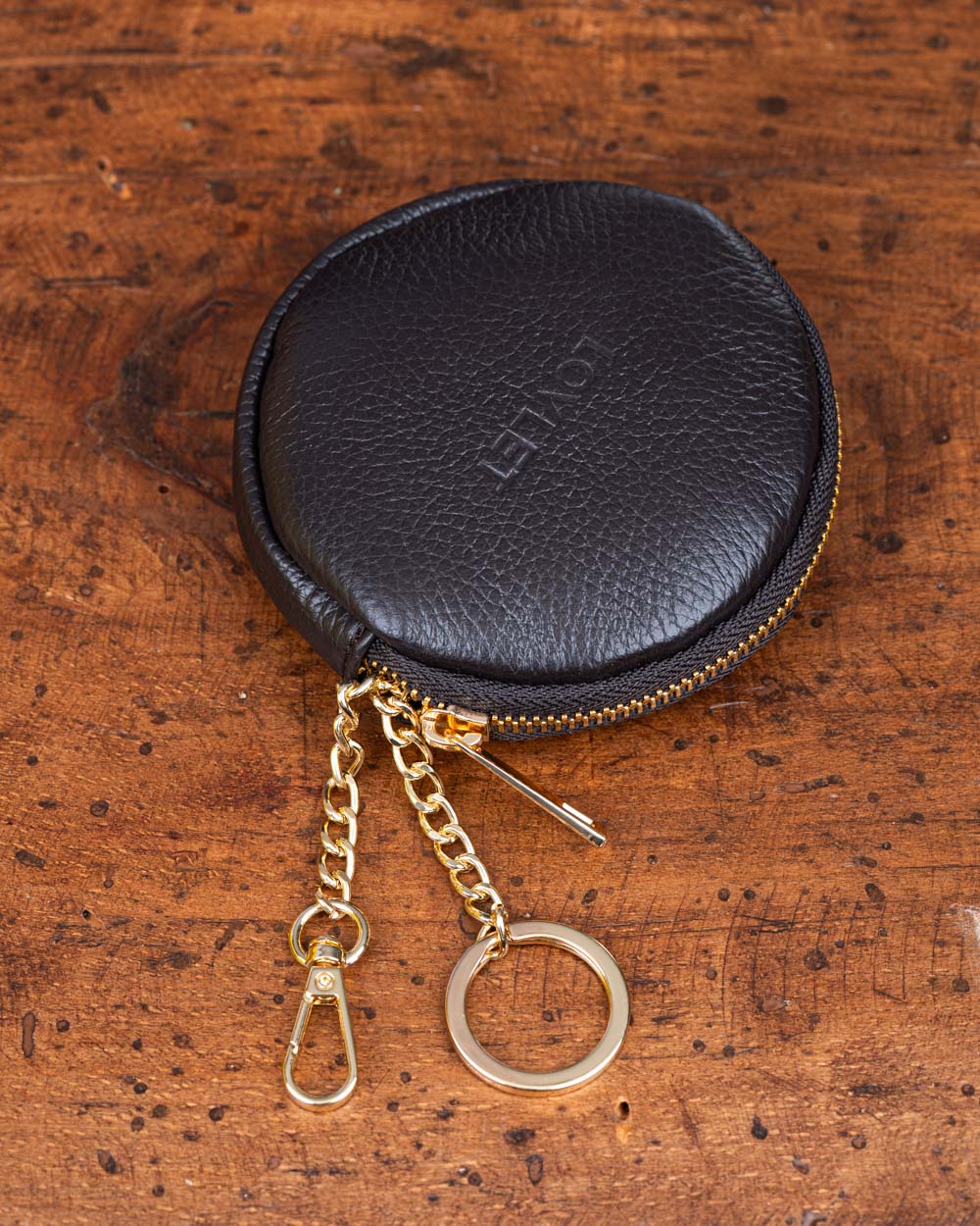 PORTAMONETE EVA PELLE TESTA DI MORO