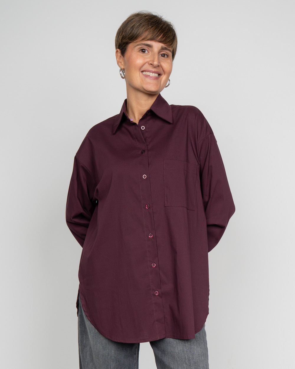CAMICIA ARIANNA BORDEAUX