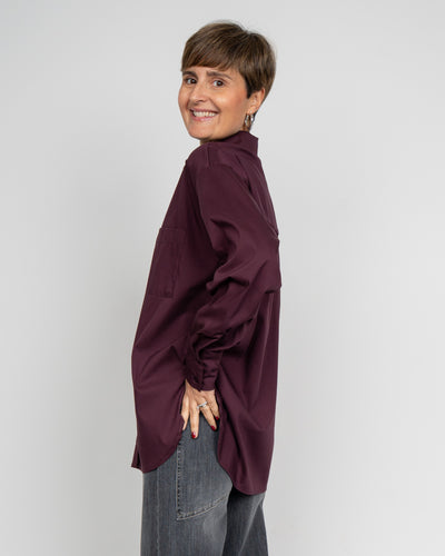 CAMICIA ARIANNA BORDEAUX