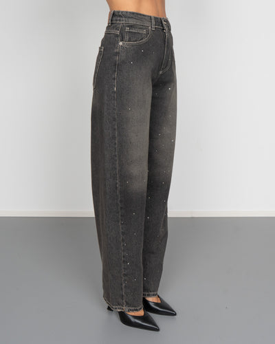 JEANS TANGO STRASS NERO
