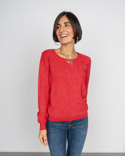 MAGLIONE EVELYN ROSSO