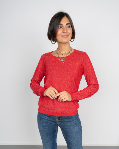 MAGLIONE EVELYN ROSSO