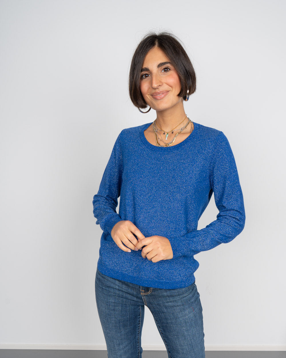 MAGLIONE EVELYN BLU ROYAL