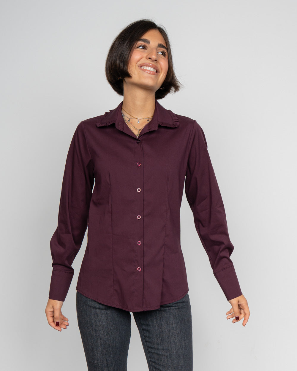 CAMICIA HARRY BORDEAUX