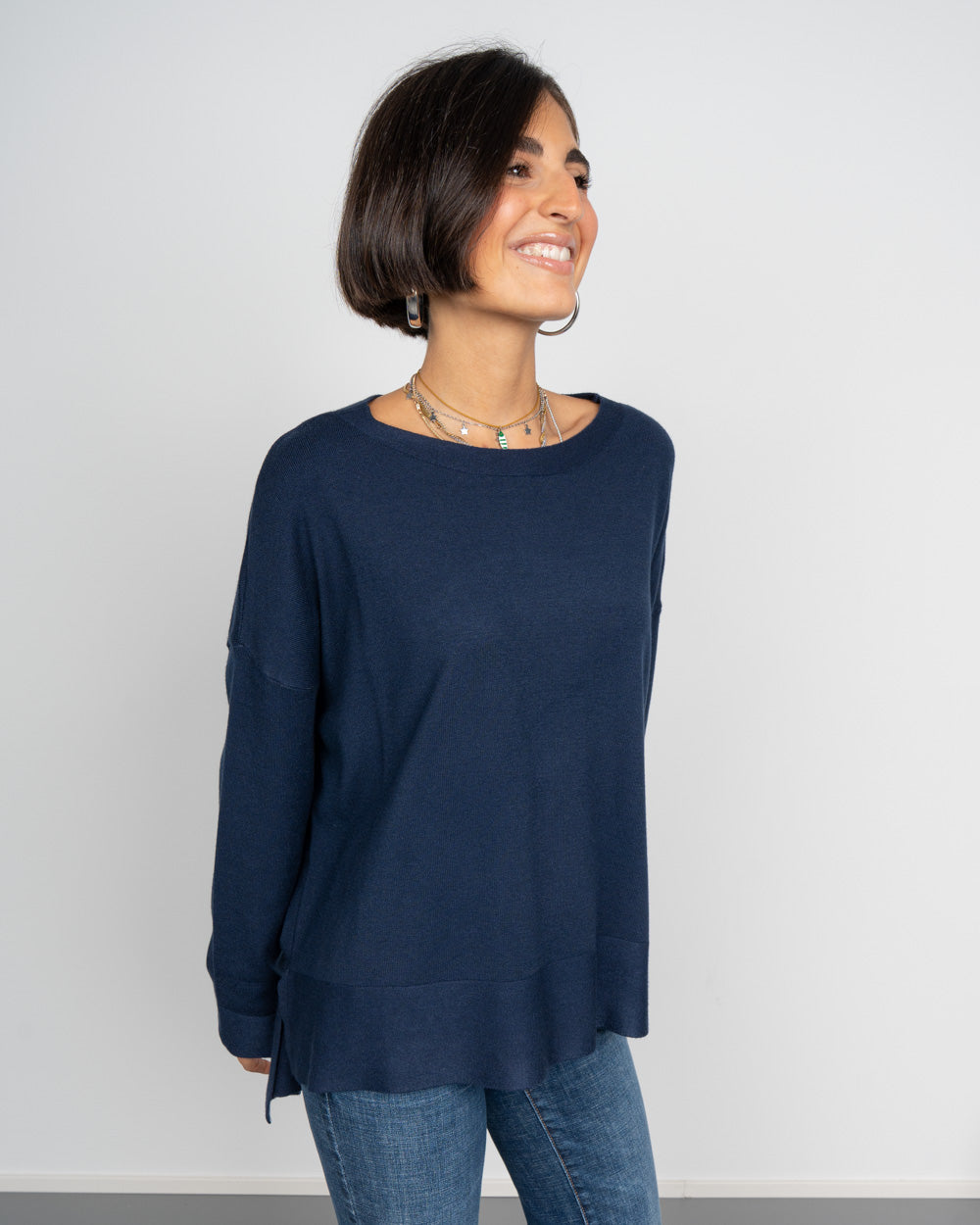MAGLIONE GISELLA BLU