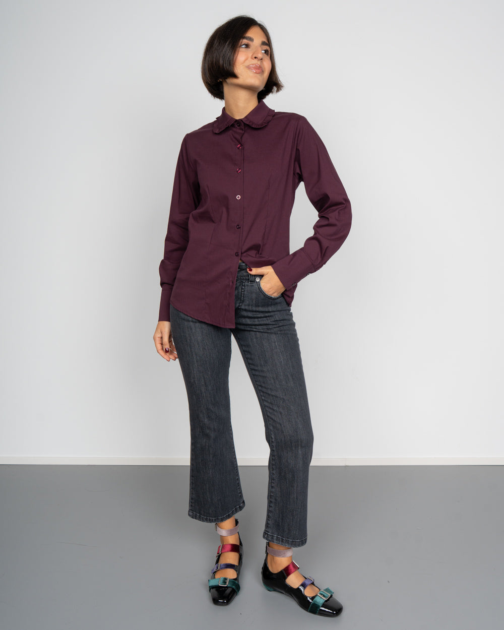 CAMICIA HARRY BORDEAUX
