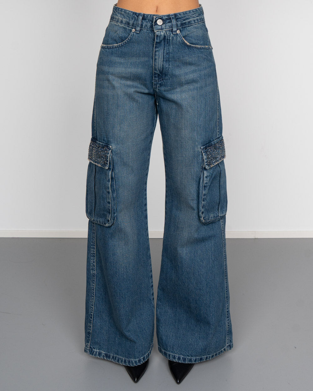 JEANS ZETA STRASS UNIVERSE DENIM MEDIO