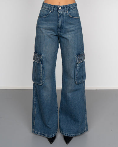 JEANS ZETA STRASS UNIVERSE DENIM MEDIO