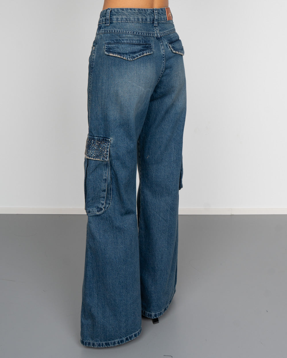 JEANS ZETA STRASS UNIVERSE DENIM MEDIO