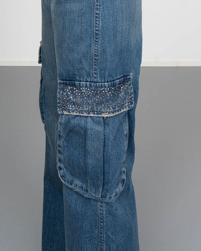 JEANS ZETA STRASS UNIVERSE DENIM MEDIO