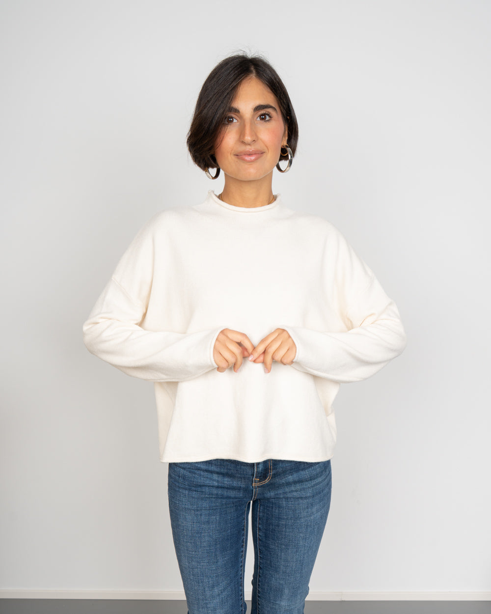 MAGLIONE GEMMA PANNA