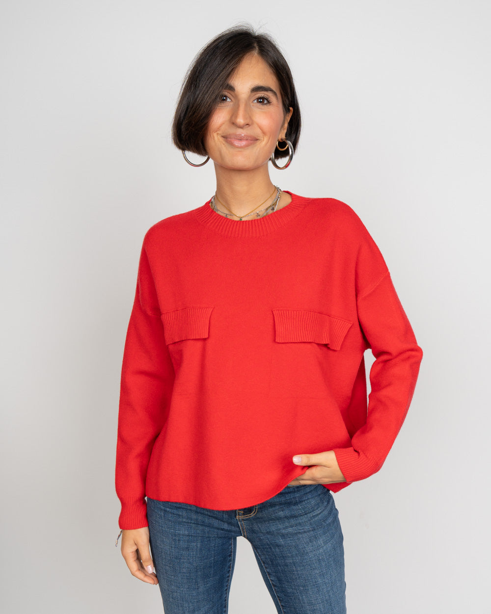 MAGLIONE FLAVIA ROSSO