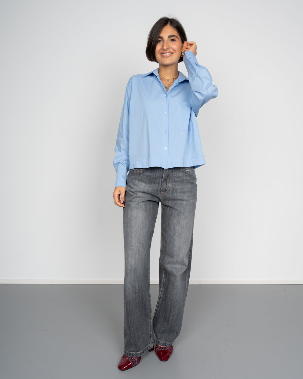 JEANS MAGDA GREY GRIGIO