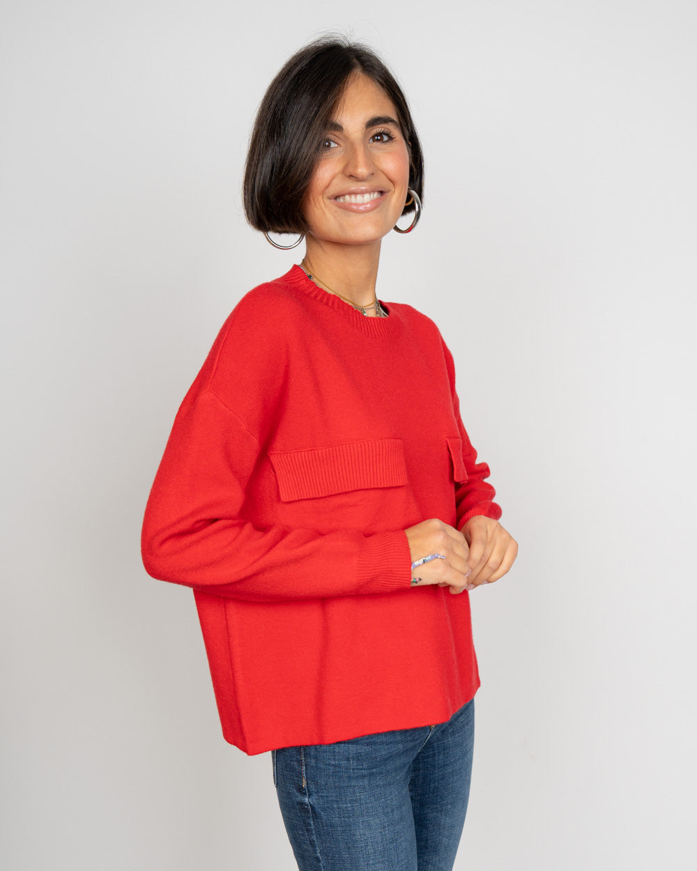 MAGLIONE FLAVIA ROSSO