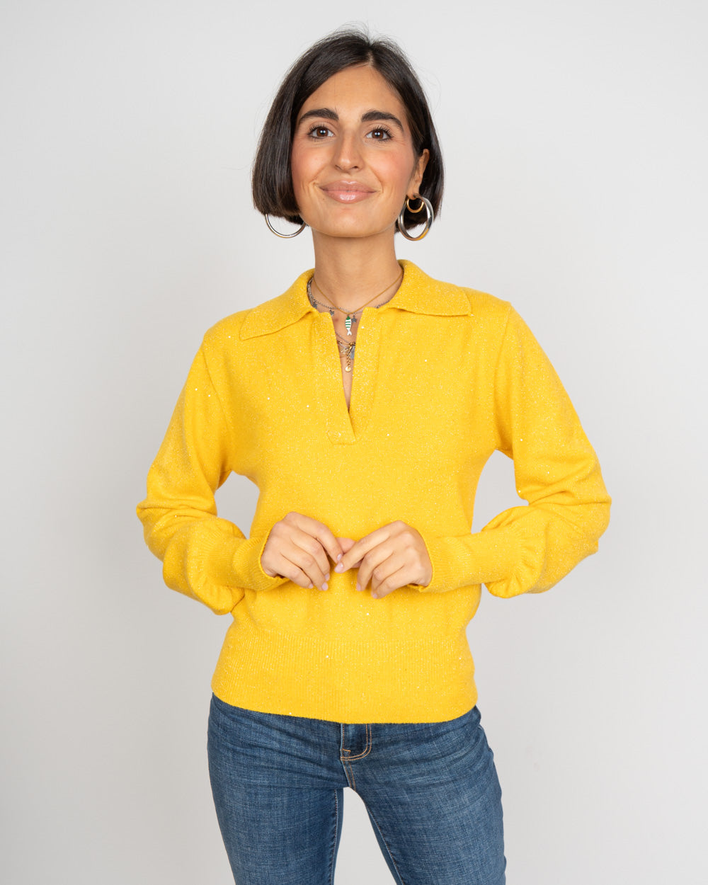 MAGLIONE GIUSY GIALLO
