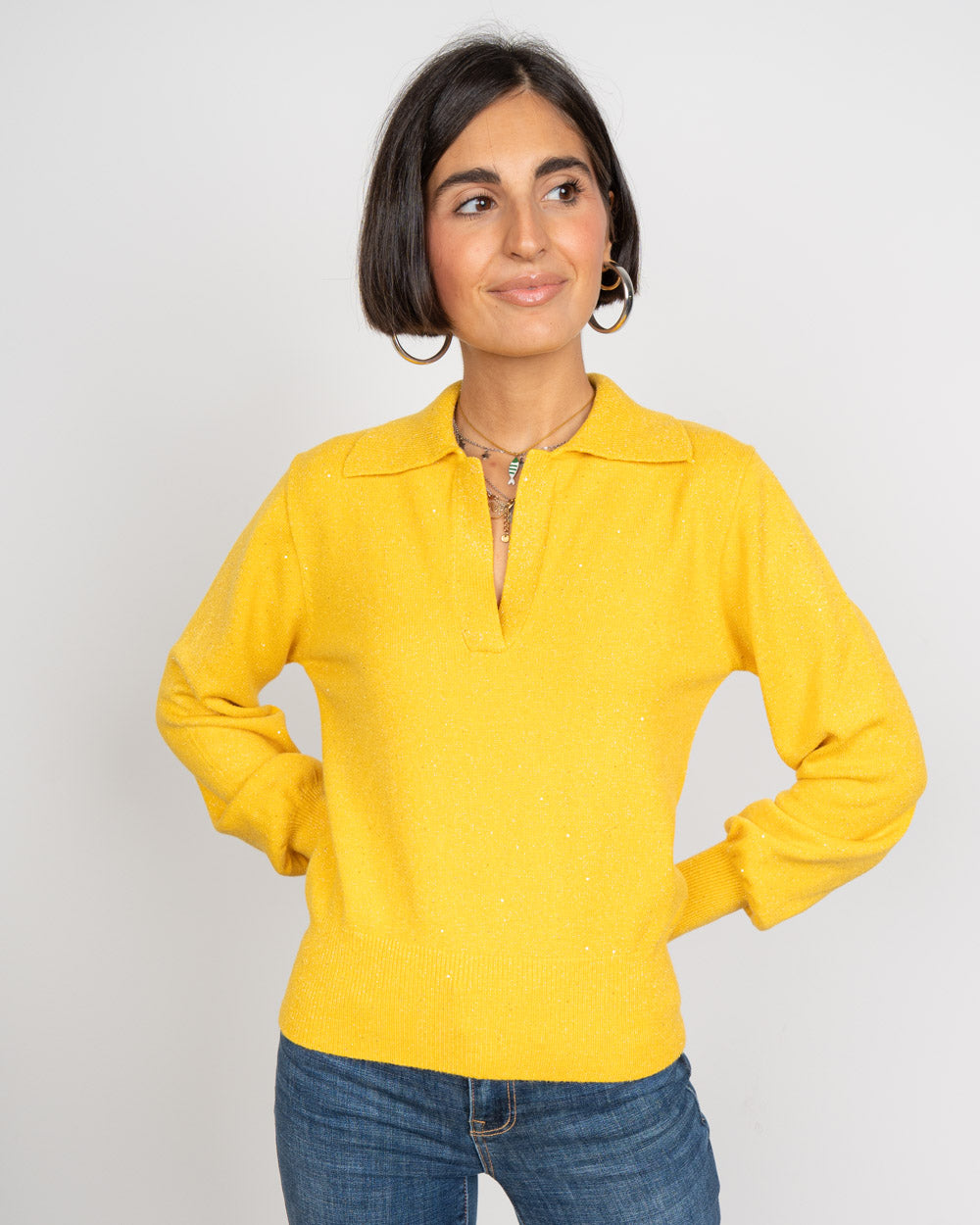MAGLIONE GIUSY GIALLO