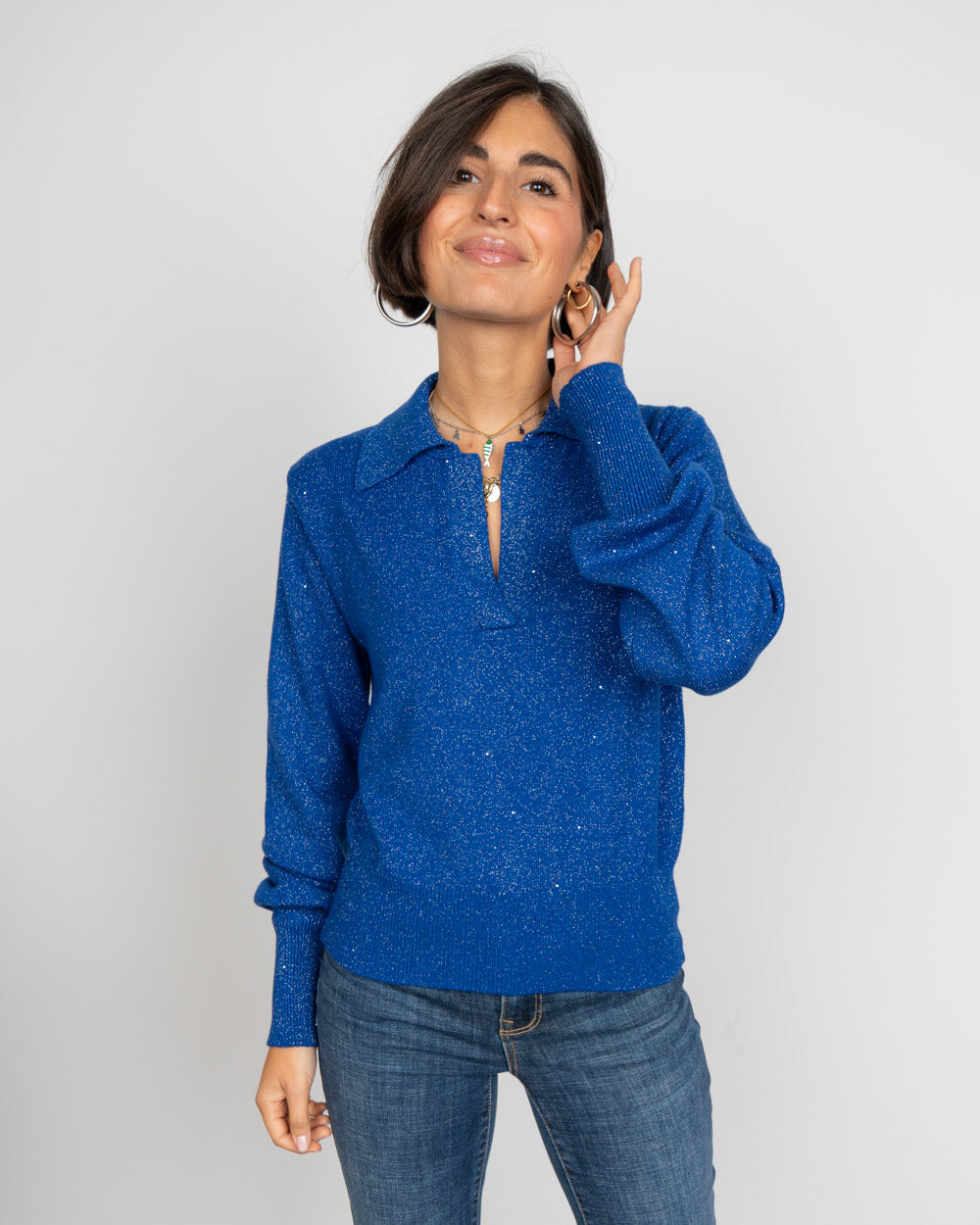 MAGLIONE GIUSY BLU ROYAL