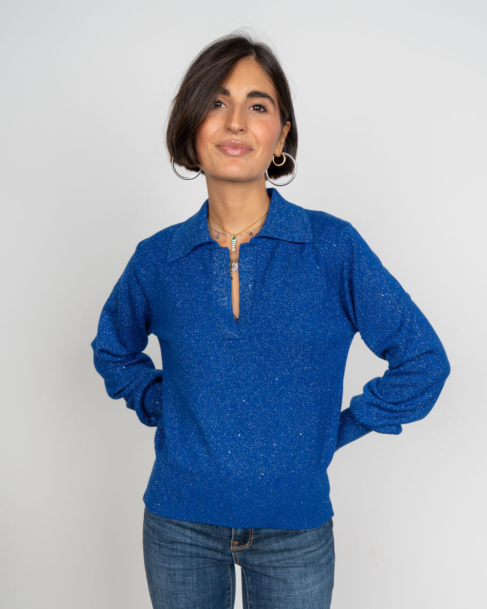 MAGLIONE GIUSY BLU ROYAL
