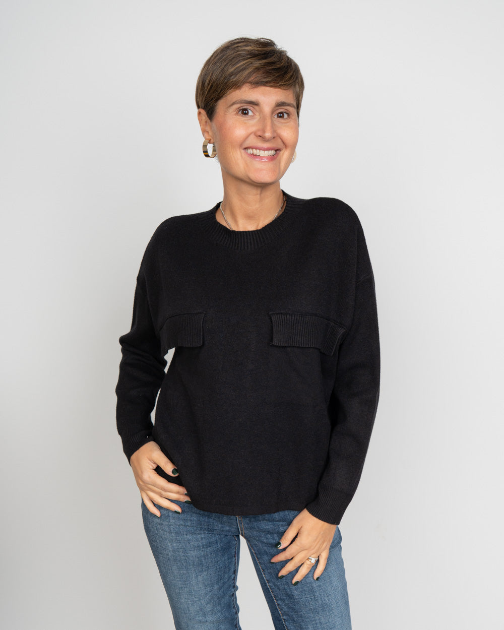 MAGLIONE FLAVIA NERO