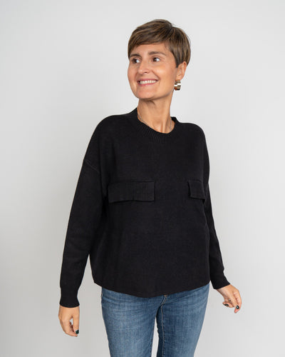 MAGLIONE FLAVIA NERO