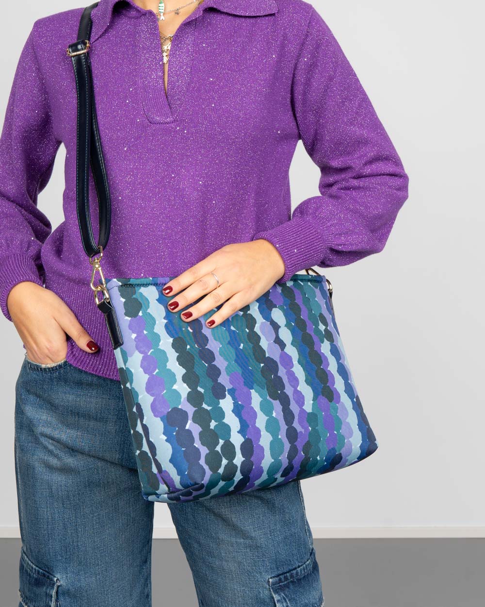 POCHETTE CARAMELLA XL PERLINE