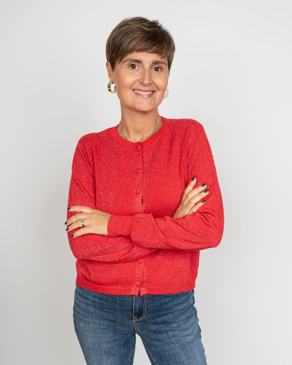 CARDIGAN ESTER ROSSO